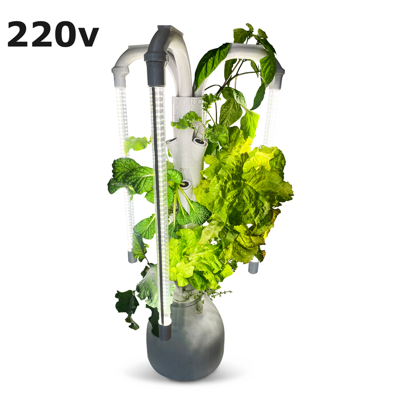 The Hydro Tower® Hydroponic Tower with Integrated Lighting and Watering Systems | Simple Setup | Easy Upkeep | Fast Growth | (CT2 Model)