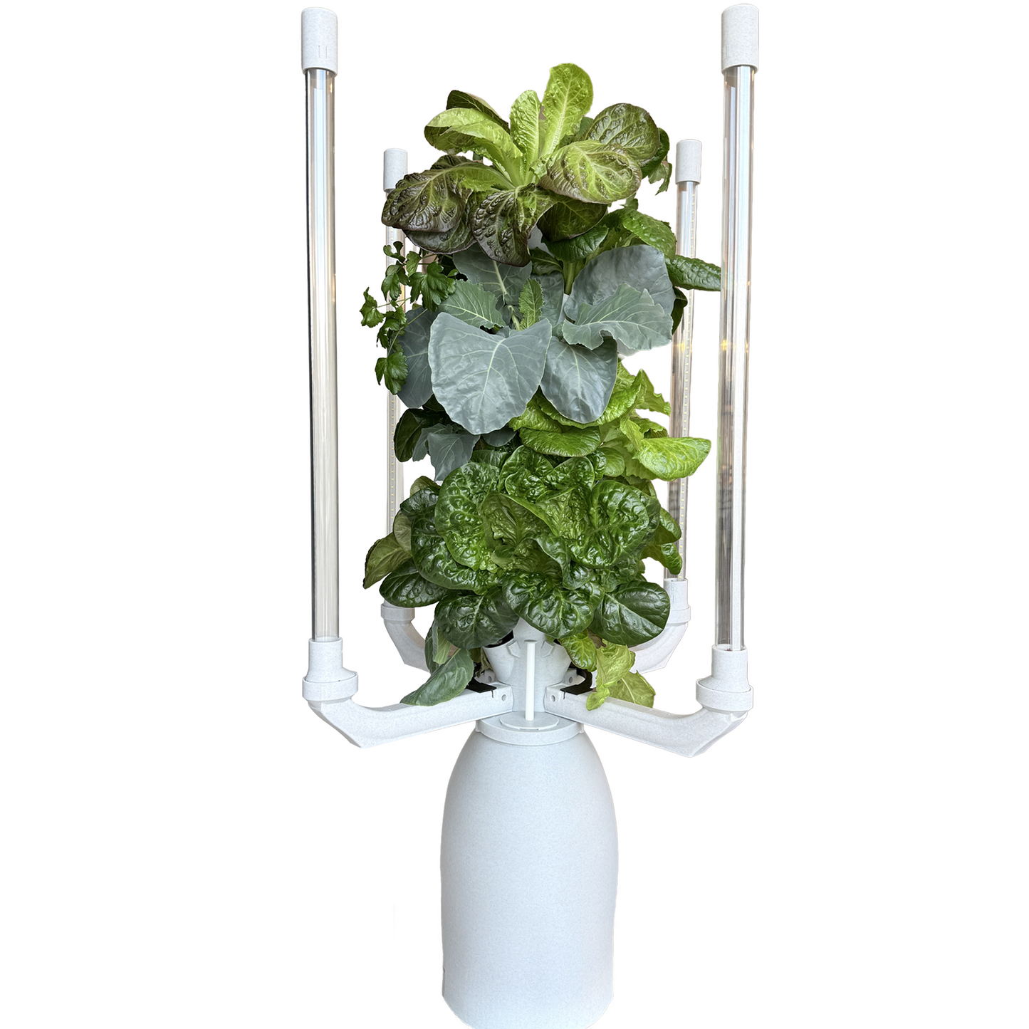 Hydroponic Tower Planter - Complete Plant Growing Starter Kit - Vertical Indoor System for Herb and Vegetable Gardening, Microgreens and More - Includes Grow Light Setup, Smart WiFi Control | The Hydro Tower® | Model A