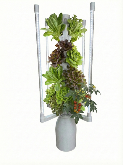 Just Released! The Hydro Tower® Model A Hydroponic Gardening Tower for 18 Plants