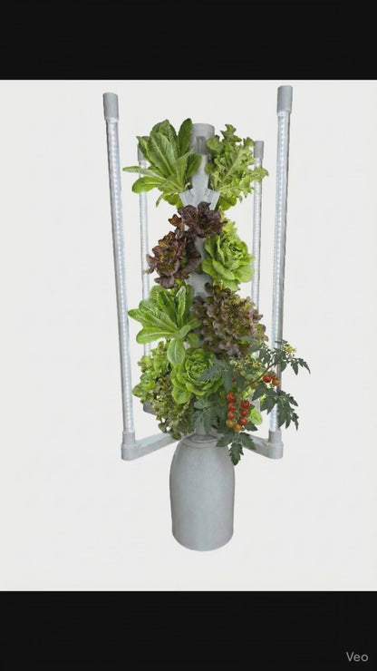 Just Released! The Hydro Tower® Model A Hydroponic Gardening Tower for 18 Plants