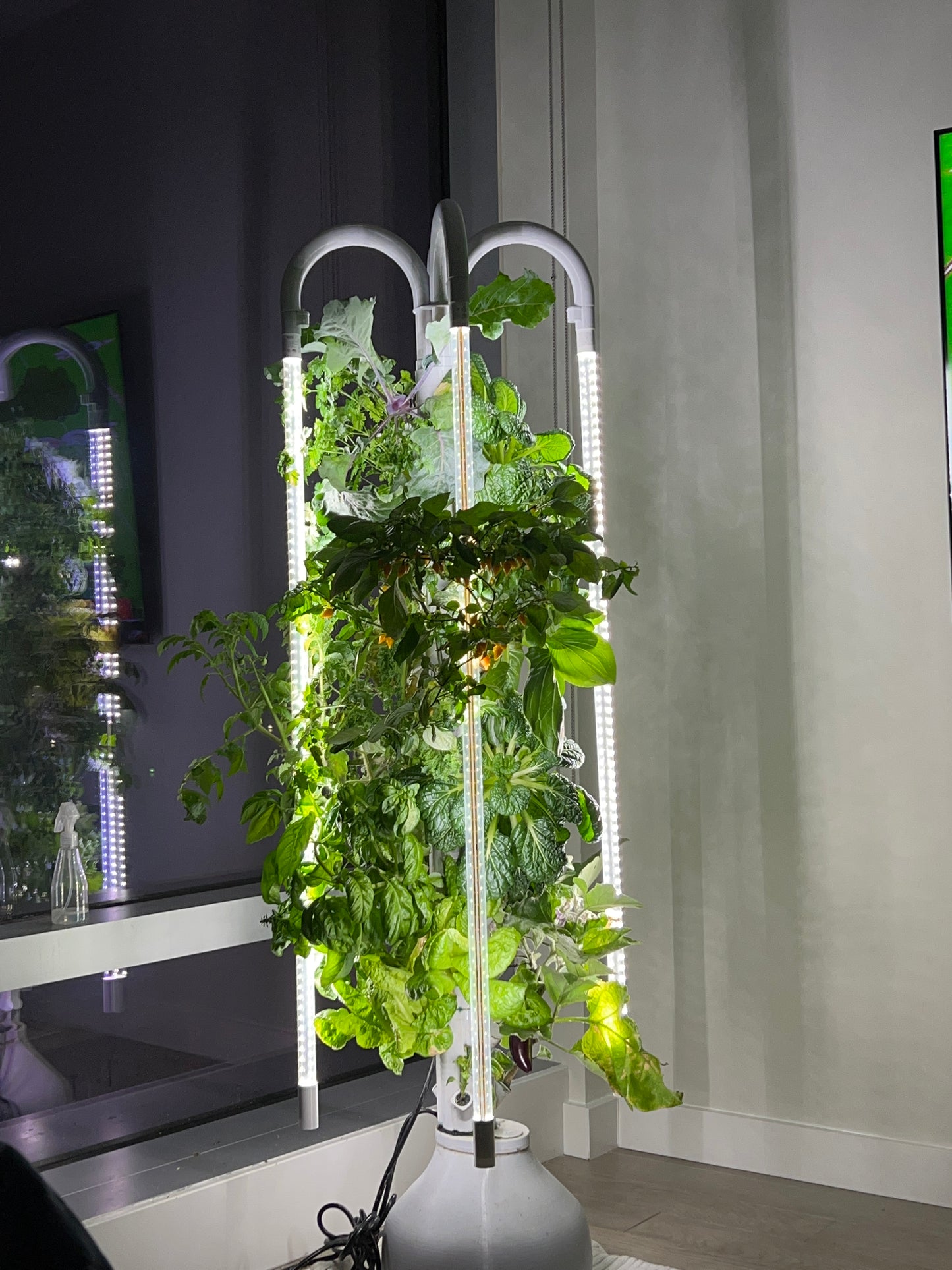 The Hydro Tower® Hydroponic Gardening Tower for 36 Plants with Integrated Lighting and Watering Systems (HD1.5 Model)